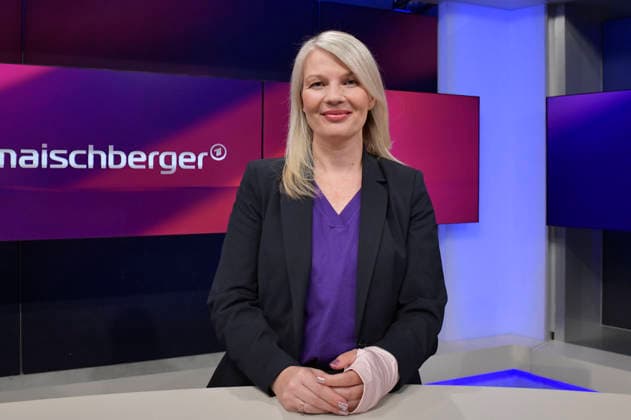 Annett Meiritz on the ARD talk show *maischberger* at the Berlin Adlershof studio, September 2, 2026 Foto:xM.xBehrensx xFuturexImagex maischberger2109_6912
