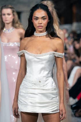 LFW - Aadnevik Runway A model walks the runway at the Aadnevik Catwalk Show 2026 on September 21, 2026 in London, UK. Photo by LounisPhotography ABACAPRESS.COM London United Kingdom  Copyright: xLounisPhotography ABACAx