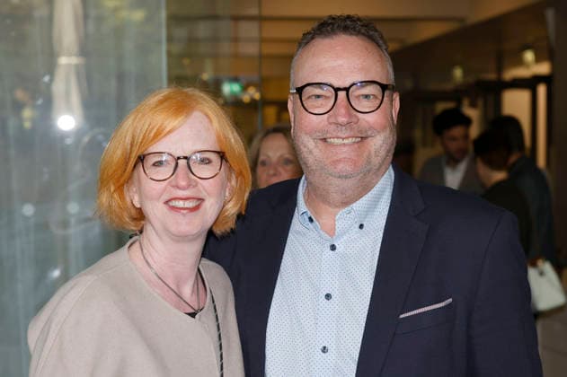 Bodo Klimpel with his wife Sabine at the 10th Recklinghäuser Hurz Comedy Award ceremony at the Ruhrfestspielhaus in Recklinghausen, September 21, 2026 Foto:xT.xSchröerx xFuturexImagex hurz_6891