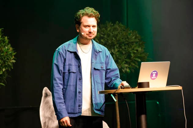 Joab Nist at the 10th Recklinghäuser Hurz Comedy Award ceremony at the Ruhrfestspielhaus in Recklinghausen, September 21, 2026 Foto:xT.xSchröerx xFuturexImagex hurz_6920