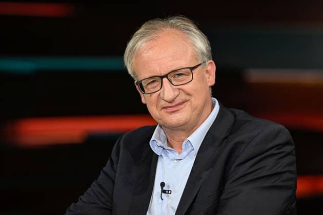 Albrecht von Lucke, political scientist, 09 26. Albrecht von Lucke on September 20, 2026, on *Markus Lanz*, ZDF TV, talk show, Germany, German, German man, publicist, lawyer, political scientist, journalist, journalism, German publicist, political scientist, journalism, cross-section, portrait, smiling