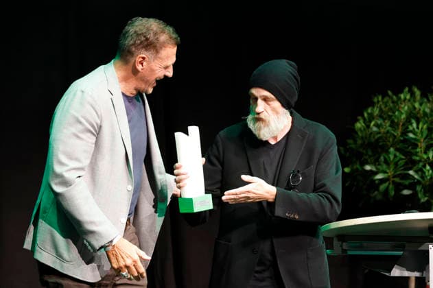 Ralf Moeller and Torsten Sträter at the 10th Recklinghäuser Hurz Comedy Award ceremony at the Ruhrfestspielhaus in Recklinghausen, September 21, 2026 Foto:xT.xSchröerx xFuturexImagex hurz_6933