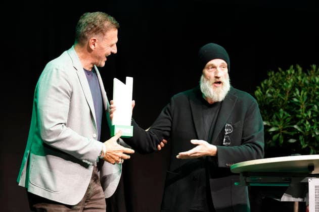 Ralf Moeller and Torsten Sträter at the 10th Recklinghäuser Hurz Comedy Award ceremony at the Ruhrfestspielhaus in Recklinghausen, September 21, 2026 Foto:xT.xSchröerx xFuturexImagex hurz_6935