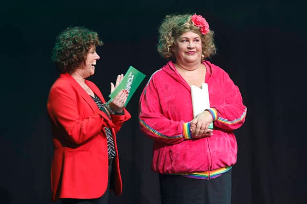 Steffi Neu and Ilka Bessin (Cindy from Marzahn) at the 10th Recklinghäuser Hurz Comedy Award ceremony at the Ruhrfestspielhaus in Recklinghausen, September 21, 2026 Foto:xT.xSchröerx xFuturexImagex hurz_6975