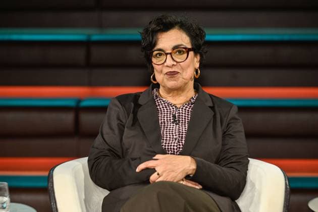 Mariam Lau, Journalist, September 26, 2026: Mariam Lau appeared on Markus Lanz on September 20, 2026, on ZDF TV, a German talk show; German man, German woman, journalism, ZEIT, German female, journalism, journalist, sitting sideways, neutral