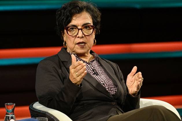 Mariam Lau, Journalist, September 26, 2026: Mariam Lau appeared on Markus Lanz on September 20, 2026, on ZDF TV, a German talk show; German man, German woman, journalism, ZEIT, German female, journalism, journalist, sitting sideways, speaking, gesturing