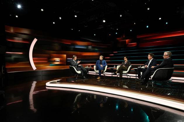 Talk show on Markus Lanz, ZDF, September 26, featuring Markus Lanz, Michael Bröcker, Mariam Lau, Markus Feldenkirchen, and