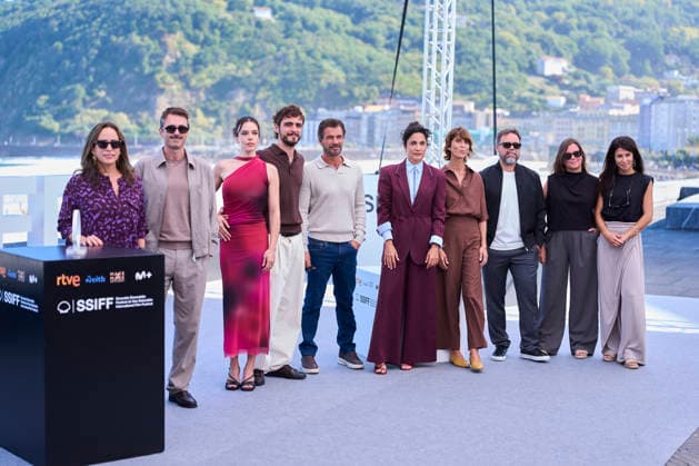 September 22, 2026, Donostia San Sebastian, Euskadi, Spain: Pablo oÂlvarez, Rodolfo Sancho, Toni Acosta, Lucia Martin Abello attended Trazos ocultos Photocall during 74th San Sebastian International Film Festival at Kursaal Palace on September 22, 2026 in Donostia San Sebastian, Spain Donostia San Sebastian Spain - ZUMAg15_ 20260922_zaf_g15_092 Copyright: xJackxAbuinx