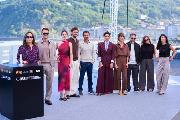 September 22, 2026, Donostia San Sebastian, Euskadi, Spain: Pablo oÂlvarez, Rodolfo Sancho, Toni Acosta, Lucia Martin Abello attended Trazos ocultos Photocall during 74th San Sebastian International Film Festival at Kursaal Palace on September 22, 2026 in Donostia San Sebastian, Spain Donostia San Sebastian Spain - ZUMAg15_ 20260922_zaf_g15_094 Copyright: xJackxAbuinx