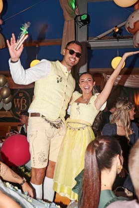 Dominic Höppner and Katharina Eisenblut at Cathy Hummels Wiesn Bummel during the 191st Oktoberfest in 2026 at the Theresienwiese in Munich, September 21, 2026 Foto:xAgenturxWehnertx xGränzdörferx xFuturexImagex wiesnbummel_6909