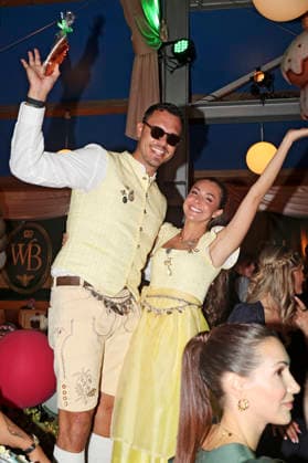 Dominic Höppner and Katharina Eisenblut at Cathy Hummels Wiesn Bummel during the 191st Oktoberfest in 2026 at the Theresienwiese in Munich, September 21, 2026 Foto:xAgenturxWehnertx xGränzdörferx xFuturexImagex wiesnbummel_6910