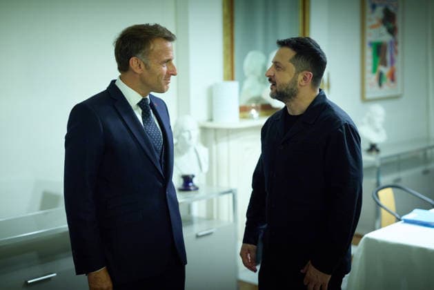 Zelenskyy meets Macron in New York President of Ukraine Volodymyr Zelenskyy meets President of France Emmanuel Macron on the sidelines of the 81st United Nations General Assembly in New York City on September 21, 2026., Credit:YPV2026 B66 Avalon  Copyright: xYPV2026x xB66x xAvalonx 1137217761