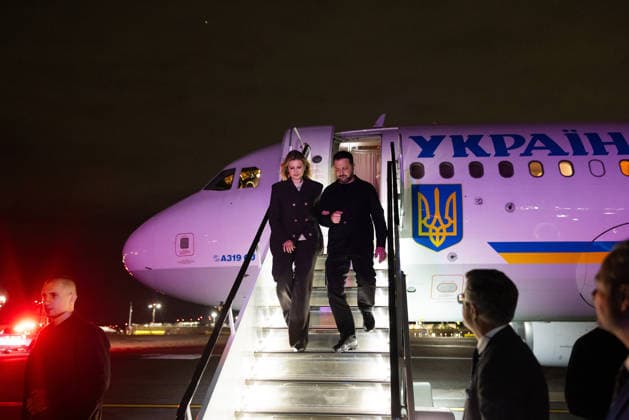 RECORD DATE NOT STATED Zelensky arrives in New York for the 81st Session of the UN General Assembly President of Ukraine Volodymyr Zelenskyy and first lady Olena Zelenska arrive in New York the 81st Session of the UN General Assembly, Credit:B66 Avalon  Copyright: xB66x xAvalonx 1137217773