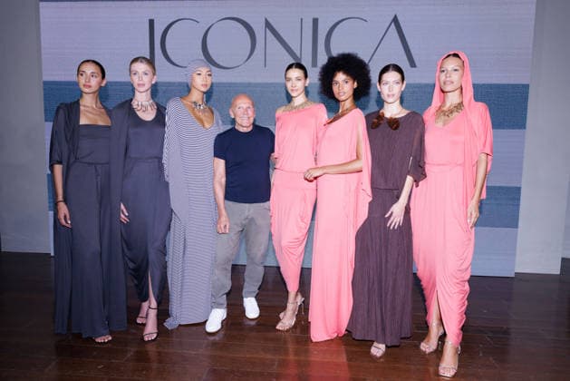 IPA88825524 - Milan, Milan Women™s Fashion Week Spring Summer 2027 - Martino Midali Fashion Show - Martino Midali poses with the models.  Copyright: xCinziaxCamelax xx IPA88825524