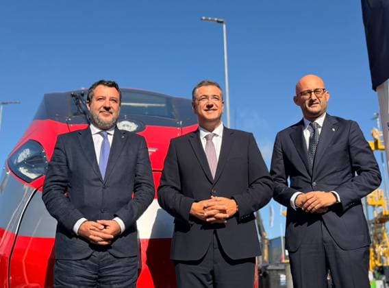 September 22, 2026, Berlin, Rome, Germany: Italian Minister of Infrastructure and Transport Matteo Salvini with European Commissioner for Transport Apostolos TzitzikÃ¢Â¼istas and the new German Federal Minister of Transport Steffen Bilger, during InnoTrans 2026, the international trade fair for rail transport and mobility. Berlin, 22 09 2026 Berlin Germany  - ZUMAa289 20260922_zia_a289_019 Copyright: xUfficioxStampax xAgfx