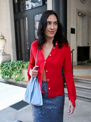 IPA88829460 - Milan, Milan Fashion Week 2026 Celebrities in the City Leaving Palazzo Parigi Pictured: Alexa Chung  Copyright: xManuelexMangiarottix xManuelexMangiarottix IPA88829460