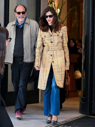 IPA88829510 - Milan, Milan Fashion Week 2026 Celebrities in the City Leaving Palazzo Parigi Pictured: Luca Guadagnino, Benedetta Porcaroli  Copyright: xManuelexMangiarottix xManuelexMangiarottix IPA88829510