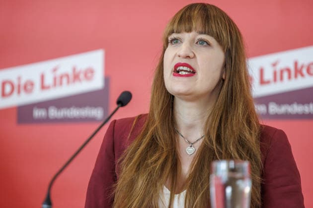 Statement by The Left s Heidi Reichinnek during a press conference held by The Left on September 22, 2026, in Berlin, Berlin, Berlin, Germany, Reichstag