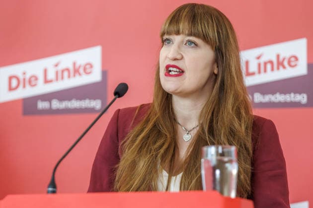 Statement by The Left s Heidi Reichinnek during a press conference held by The Left on September 22, 2026, in Berlin, Berlin, Berlin, Germany, Reichstag