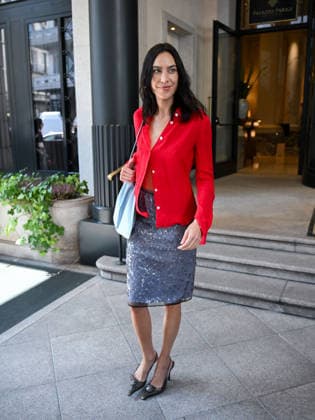 IPA88829437 - Milan, Milan Fashion Week 2026 celebrities in the city leaving Palazzo Parigi Pictured: Alexa Chung  Copyright: xManuelexMangiarottix xManuelexMangiarottix IPA88829437