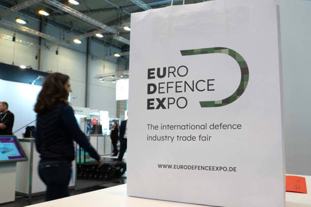 Visitors at the Eudes trade show, the EUDEX Euro Defense Expo, on September 22, 2026, at Messe Essen in Germany