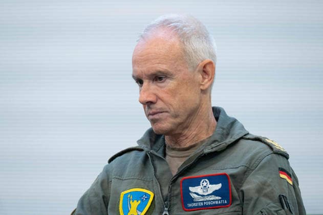 Lieutenant General Thorsten POSCHWATTA, Commander of Air Component Command, at the EUDEX Euro Defense Expo on September 22, 2026, at the Essen Exhibition Center in Germany