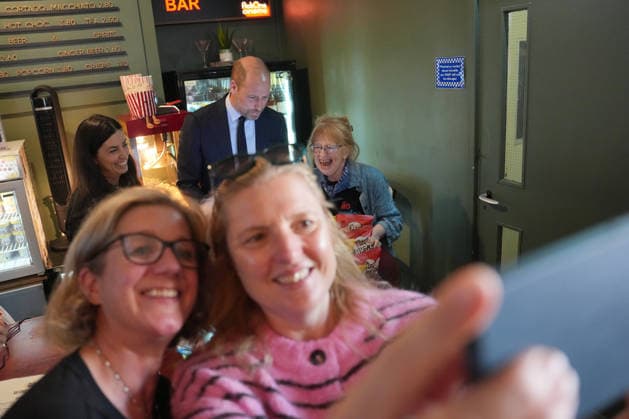 . 22 09 2026. London, United Kingdom. Prince William during a visit to ActOne, an independent, community-led cinema in London.  xPoolx xi-Imagesx IIM-27024-0010