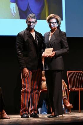 IPA88830059 - Milan, Chi e Chi Fashion Awards 2026. Pictured: Simone Marchetti, Sabina Belli  Copyright: xSimonexComix xComi Terenghix IPA88830059