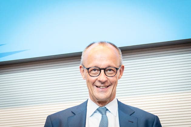 Chancellor Friedrich Merz at the start of the CDU and CSU caucus meeting in the German Bundestag; Session Week in the German Bundestag; Statements and the start of caucus meetings; Berlin, Berlin, Germany, Bundestag