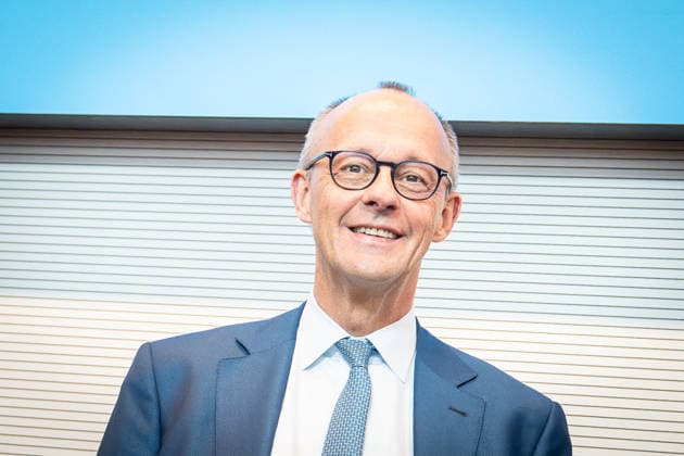 Chancellor Friedrich Merz at the start of the CDU and CSU parliamentary group meeting in the German Bundestag; Session Week in the German Bundestag; Statements and the start of parliamentary group meetings; Berlin, Germany; Bundestag