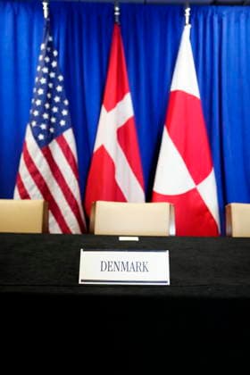 U.S., Denmark, Greenland: The room where the signing ceremony for a security agreement between the U.S., Denmark, and Greenland took place at the UN building in New York on Tuesday, September 22, 2026. Photo by Mads Claus Rasmussen, Scanpix 2026, New York, Denmark  Copyright: MadsxClausxRasmussenx spdk20260922-155116-L