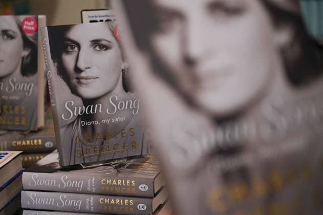 Charles Spencer’s book on Princess Diana displayed at London Bookstore LONDON, UNITED KINGDOM - SEPTEMBER 22: Book titled Swan Song: Diana, My Sister written by Charles Spencer, brother of Princess Diana, is displayed at a bookstore in London, United Kingdom on September 22, 2026. Rasid Necati Aslim Anadolu London United Kingdom. Editorial use only. Please get in touch for any other usage.  Copyright: x2026xAnadoluxRasidxNecatixAslimx