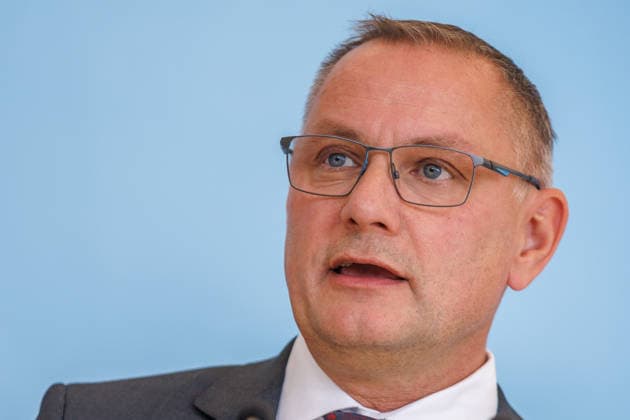 Statement by AfD s Tino Chrupalla, during an AfD press conference on June 22, 2026, in Berlin, Berlin, Berlin, Germany, at the Reichstag