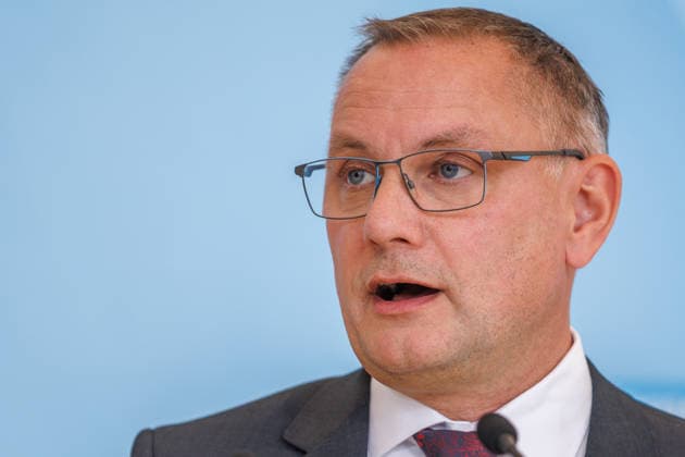 Statement by AfD s Tino Chrupalla, during an AfD press conference on June 22, 2026, in Berlin, Berlin, Berlin, Germany, at the Reichstag