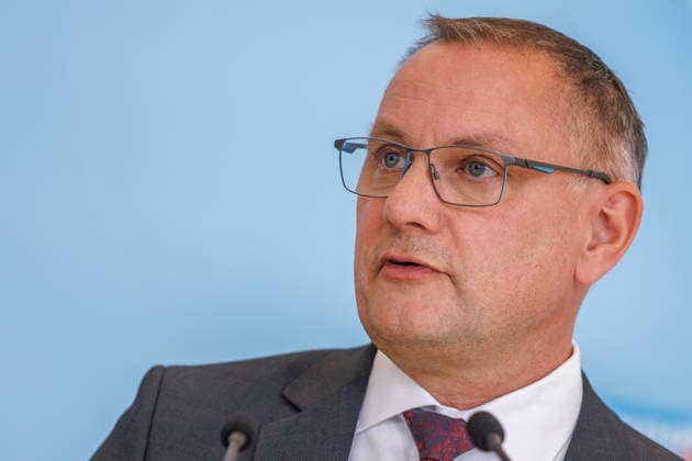 Statement by AfD s Tino Chrupalla, during an AfD press conference on June 22, 2026, in Berlin, Berlin, Berlin, Germany, at the Reichstag