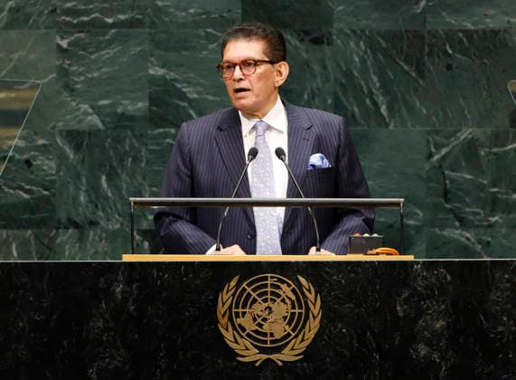 Dr. Khalilur Rahman, President of the General Assembly, speaks at the United Nations General Assembly 81st session General Debate at the UN Headquarters on Tuesday, September 22, 2026 in New York City.  NYP20260922111 JOHNxANGELILLO