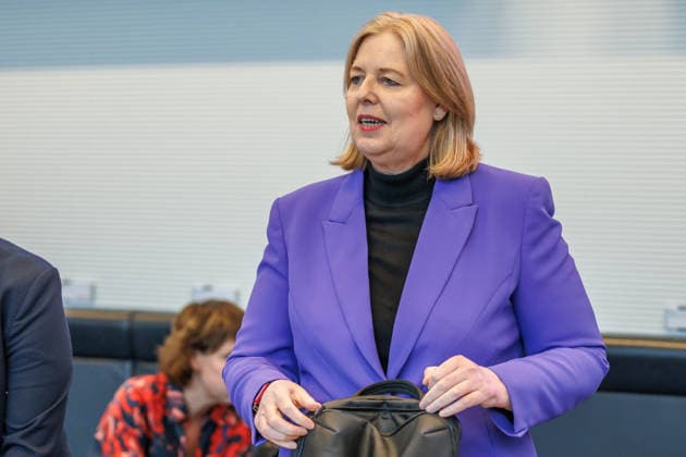Statement by Baerbel Bas (SPD), Federal Minister of Labor and Social Affairs, at an SPD parliamentary group meeting on September 22, 2029, in Berlin, Germany, at the Reichstag