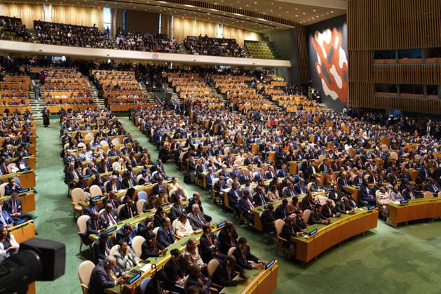 People attend the 81st United Nations General Assembly in New York, United States, 22 September 2026. UN General Assembly in New York !ACHTUNG: NUR REDAKTIONELLE NUTZUNG!  Copyright: xOCTAVIOxGUZMÁNx AME9606 20260922-55021472408_1
