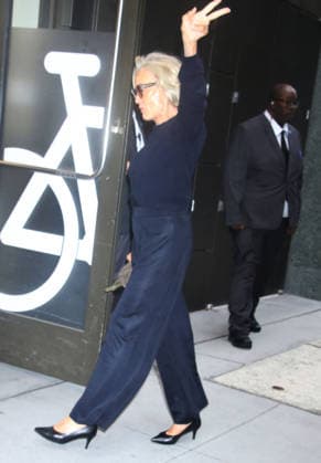 NEW YORK, NY- SEPTEMBER 22: Jessica Lange seen at Good Morning America on September 22 , 2026 in New York City. Copyright: xRWx
