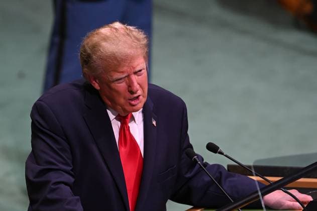 US President Donald Trump NEW YORK, UNITED STATES - SEPTEMBER 22: US President Donald Trump delivers a speech during the 81st session of the United Nations General Assembly at United Nations Headquarters in New York, United States, on September 22, 2026. Mehmet Ali Ozcan Anadolu New York United States. Editorial use only. Please get in touch for any other usage.  Copyright: x2026xAnadoluxMehmetxAlixOzcanx