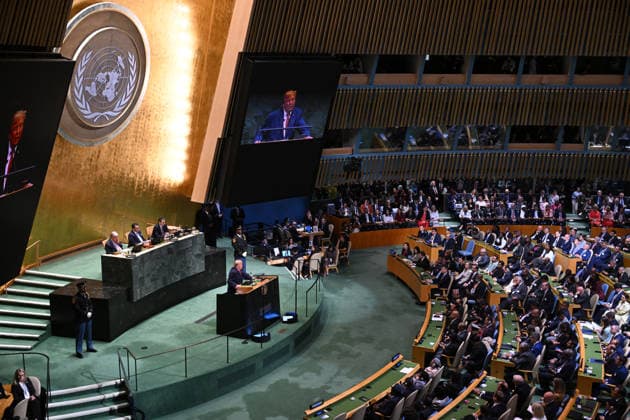 US President Donald Trump NEW YORK, UNITED STATES - SEPTEMBER 22: US President Donald Trump delivers a speech during the 81st session of the United Nations General Assembly at United Nations Headquarters in New York, United States, on September 22, 2026. Mehmet Ali Ozcan Anadolu New York United States. Editorial use only. Please get in touch for any other usage.  Copyright: x2026xAnadoluxMehmetxAlixOzcanx
