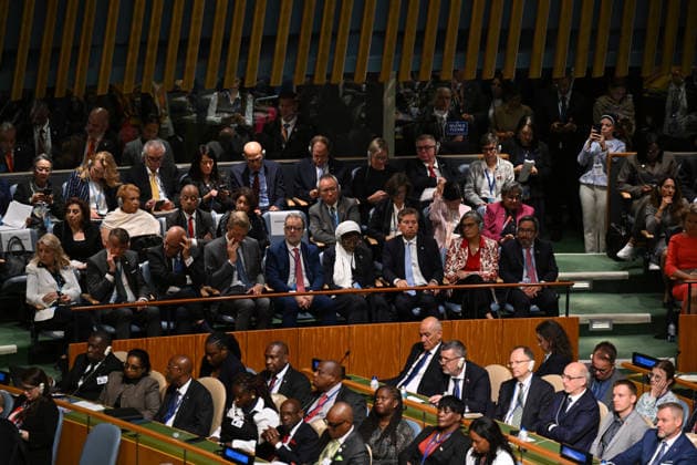 US President Donald Trump NEW YORK, UNITED STATES - SEPTEMBER 22: US President Donald Trump delivers a speech during the 81st session of the United Nations General Assembly at United Nations Headquarters in New York, United States, on September 22, 2026. Mehmet Ali Ozcan Anadolu New York United States. Editorial use only. Please get in touch for any other usage.  Copyright: x2026xAnadoluxMehmetxAlixOzcanx
