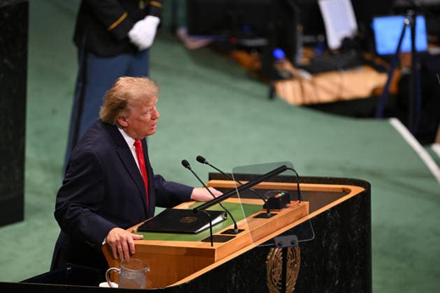 US President Donald Trump NEW YORK, UNITED STATES - SEPTEMBER 22: US President Donald Trump delivers a speech during the 81st session of the United Nations General Assembly at United Nations Headquarters in New York, United States, on September 22, 2026. Mehmet Ali Ozcan Anadolu New York United States. Editorial use only. Please get in touch for any other usage.  Copyright: x2026xAnadoluxMehmetxAlixOzcanx
