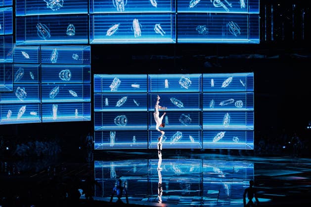 (260922) -- SHANGHAI, Sept. 22, 2026 -- The opening ceremony of the 48th WorldSkills Competition is held in east China s Shanghai, Sept. 22, 2026. The 48th WorldSkills Competition opened in Shanghai on Tuesday evening, with 1,385 competitors from 68 countries and regions vying in 64 skill events. ) CHINA-SHANGHAI-WORLDSKILLS COMPETITION-OPENING CEREMONY (CN) JinxLiwang 