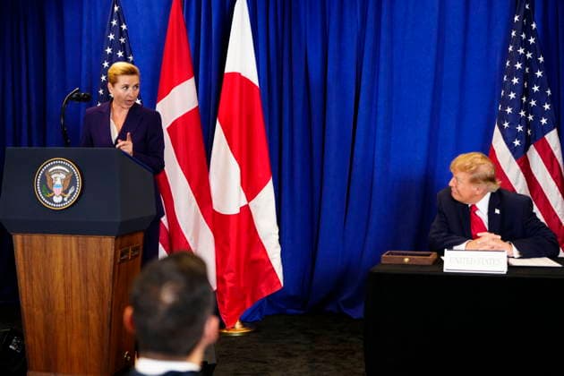 U.S., Denmark, Greenland: Prime Minister Mette Frederiksen, Greenland’s head of government Jens Frederik Nielsen, and U.S. President Donald Trump during the signing ceremony at the UN building in New York on Tuesday, September 22, 2026. Photo by Mads Claus Rasmussen, Scanpix 2026, New York, Denmark  Copyright: MadsxClausxRasmussenx spdk20260922-173306-L