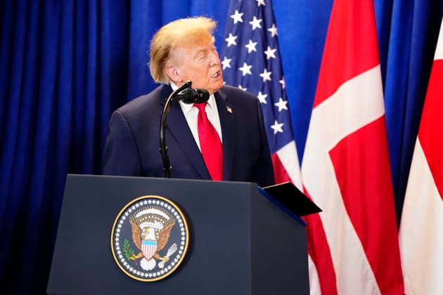 U.S., Denmark, Greenland: Prime Minister Mette Frederiksen, Greenland’s head of government Jens Frederik Nielsen, and U.S. President Donald Trump during the signing ceremony at the UN building in New York on Tuesday, September 22, 2026. Photo by Mads Claus Rasmussen, Scanpix 2026, New York, Denmark  Copyright: MadsxClausxRasmussenx spdk20260922-173101-L