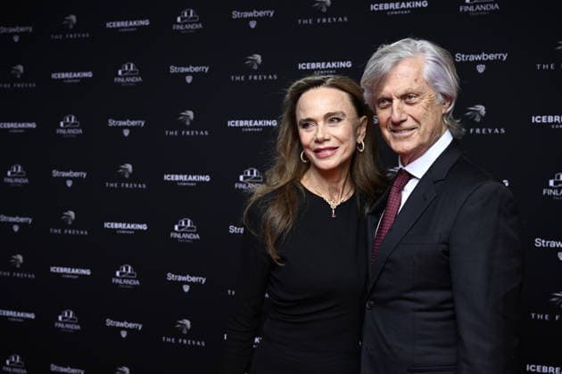 Actress Lena Olin and film director Lasse Hallström attends the THE FREYAS – Nordic Film & TV Awards at Finlandia Hall in Helsinki, Finland September 22, 2026. THE FREYAS is a new annual Nordic film and television awards gala that celebrates the most significant talent and international success from the Nordic and Baltic countries. The inaugural event takes place in Helsinki, followed by Copenhagen in 2027, with The Freyas hosted annually in one of the Nordic capitals. - RONI REKOMAA Helsinki Finland  Copyright: xRonixRekomaax Rav4c1fPsbE