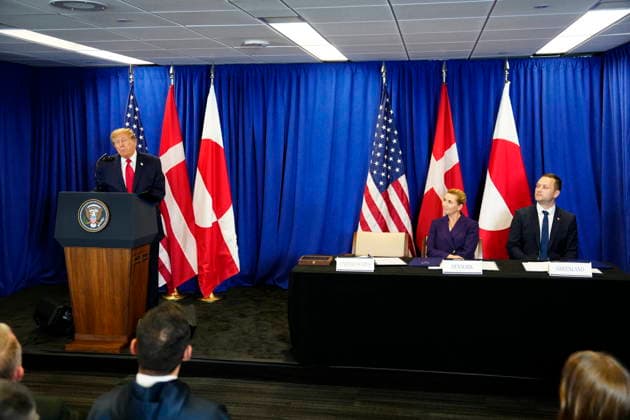 U.S., Denmark, Greenland: Prime Minister Mette Frederiksen, Greenland’s head of government Jens Frederik Nielsen, and U.S. President Donald Trump during the signing ceremony at the UN building in New York on Tuesday, September 22, 2026. Photo by Mads Claus Rasmussen, Scanpix 2026, New York, Denmark  Copyright: MadsxClausxRasmussenx spdk20260922-172931-L