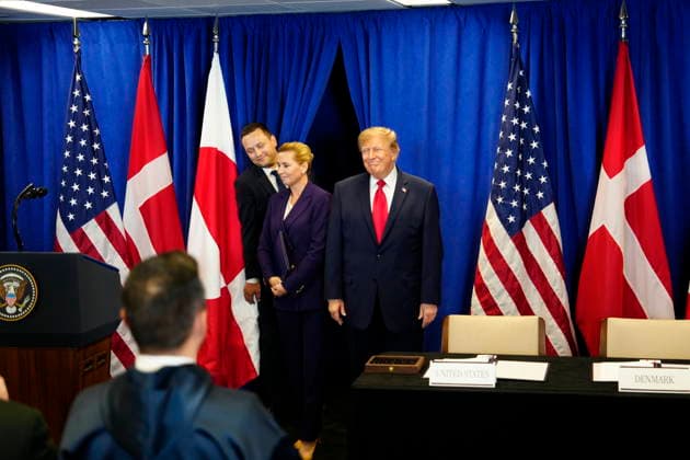U.S., Denmark, Greenland: Prime Minister Mette Frederiksen, Greenland’s head of government Jens Frederik Nielsen, and U.S. President Donald Trump during the signing ceremony at the UN building in New York on Tuesday, September 22, 2026. Photo by Mads Claus Rasmussen, Scanpix 2026, New York, Denmark  Copyright: MadsxClausxRasmussenx spdk20260922-172944-L