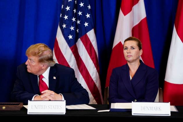 U.S., Denmark, Greenland: Prime Minister Mette Frederiksen, Greenland’s head of government Jens Frederik Nielsen, and U.S. President Donald Trump during the signing ceremony at the UN building in New York on Tuesday, September 22, 2026. Photo by Mads Claus Rasmussen, Scanpix 2026, New York, Denmark  Copyright: MadsxClausxRasmussenx spdk20260922-173530-L
